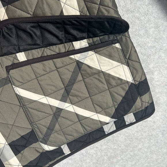 Burberry Black and Cream Checkered Utility Jacket - Picture 6 of 12